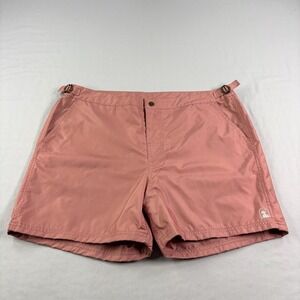 Dandy Del Mar Swim Shorts Mens Size 36 Pink Hybrid Adjustable